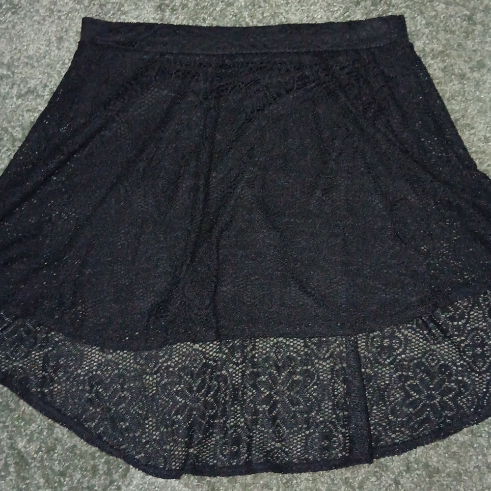 BONGO Black Lace Mini Skirt